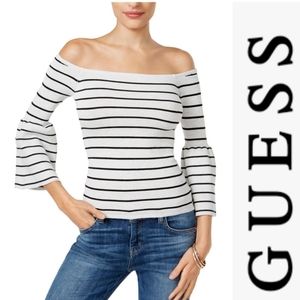 Guess women bell sleeve Off Shoulder  top